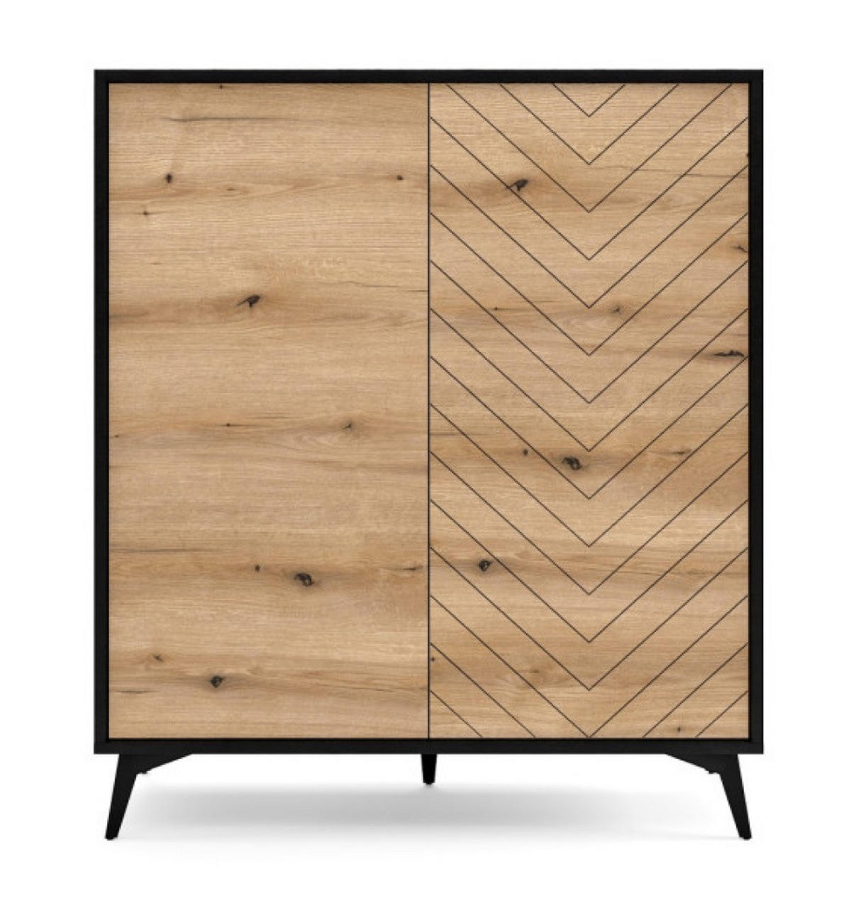 WOHNWAND Grau DIAMO Loftstil - Multicolor, Holzwerkstoff (315/178/39cm) - Sepro Meble