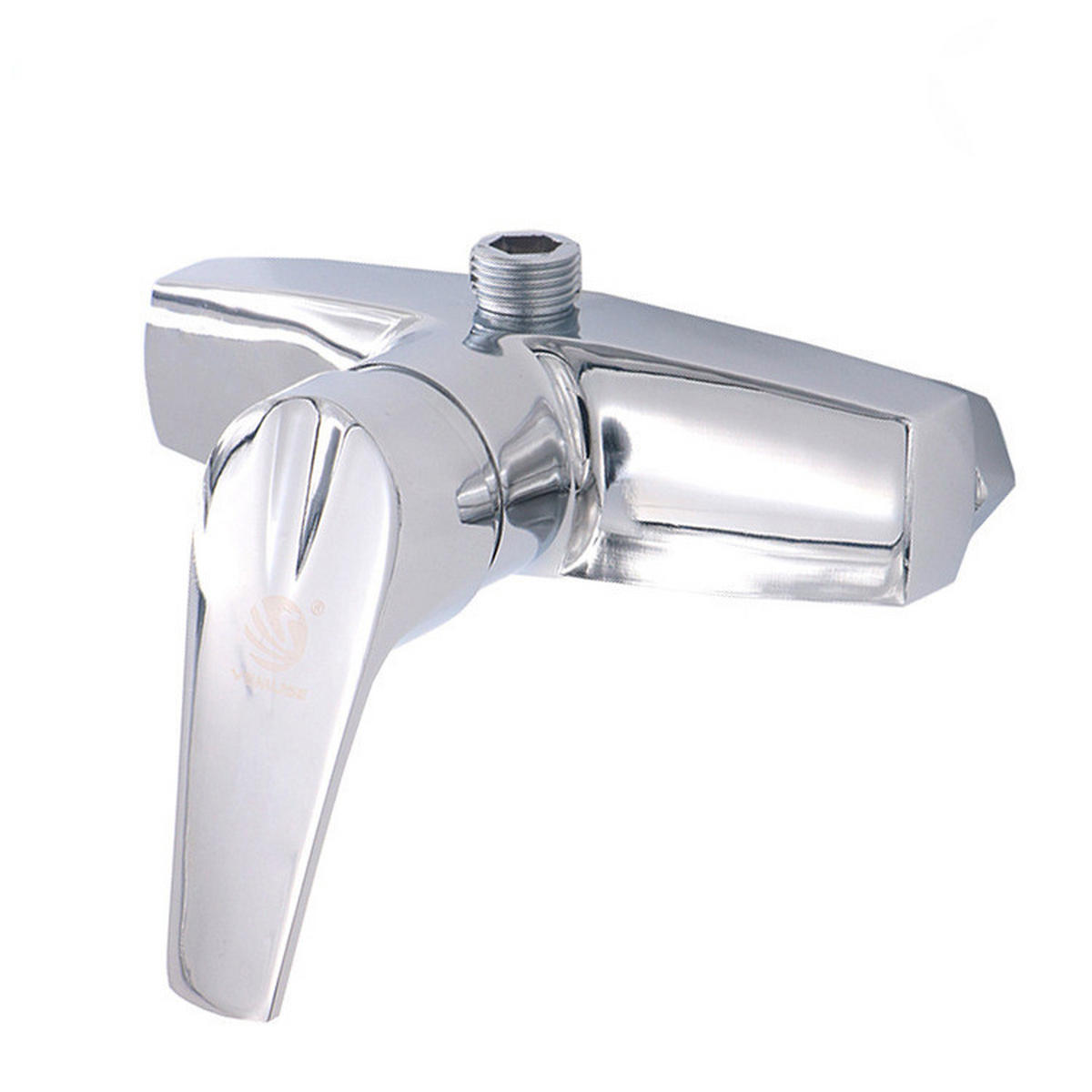 DUSCHARMATUR, An der Wand montierter Badewannenmischhahn - Silberfarben, Metall (11/6/15cm) - BELZ