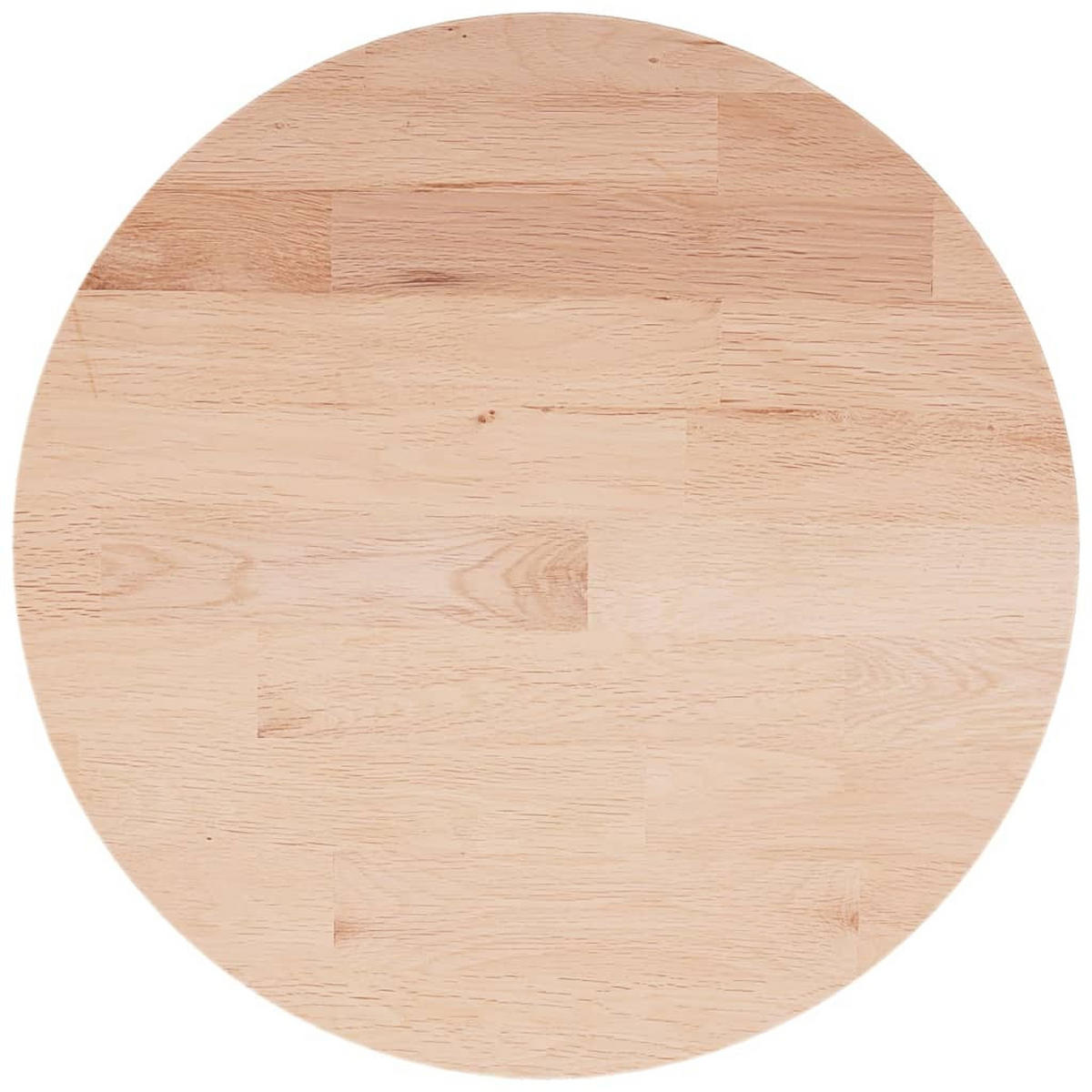 TISCHPLATTE Runde Ø50/1,5 Cm Unbehandeltes Massivholz Eiche - Naturfarben, Holz (50/50/1.5cm) - vidaXL