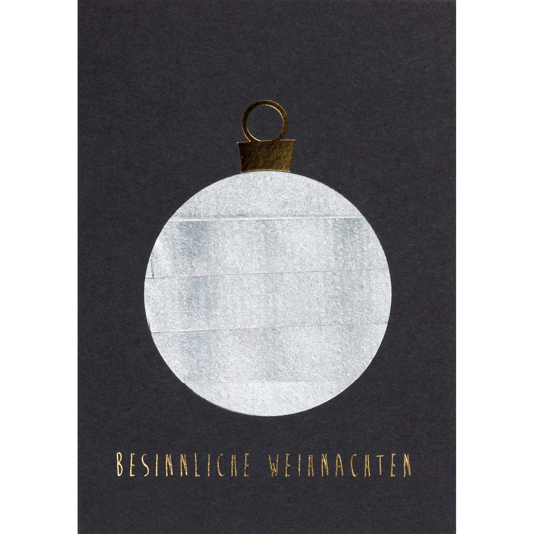 WEIHNACHTSKARTE - Zen Papier "Besinnliche Weihnachten" - Naturfarben, Naturmaterialien (10.5/14.8cm) - Lykke & You