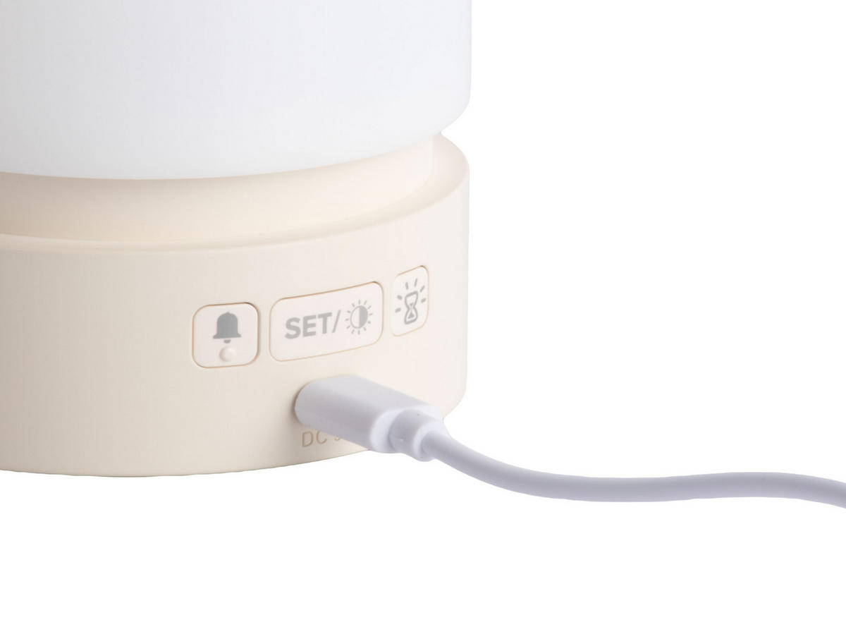 WECKER Pillar Light LED - Creme - 9,6 cm - Creme, Kunststoff (8.2/9/8.2cm) - Karlsson