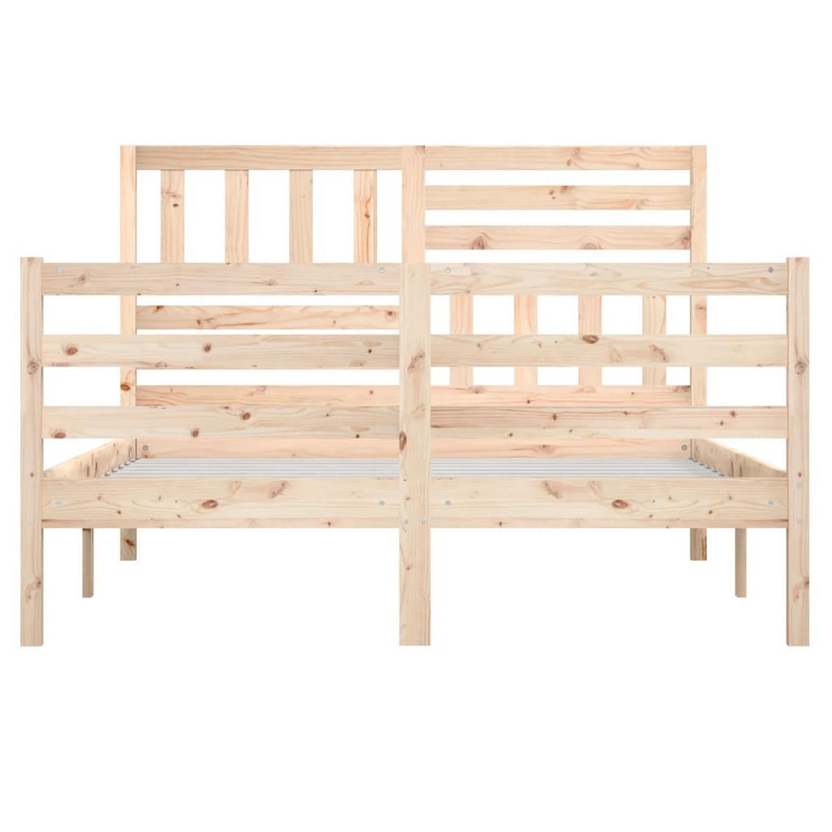 BETT Kaczmarek 126/195.5 cm - Braun, Holz (120/190cm) - Nettlife