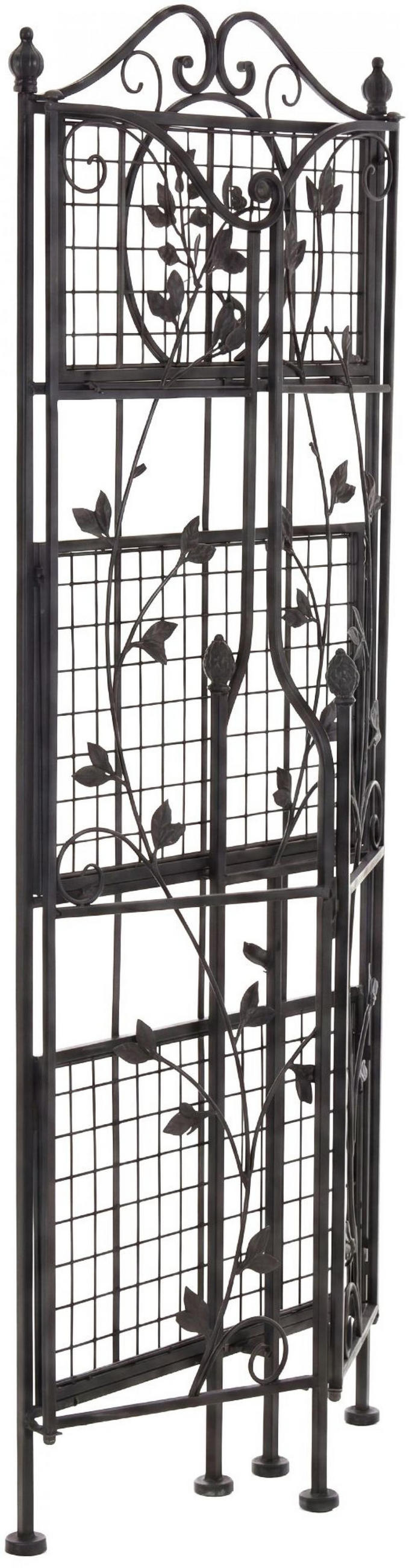 STANDREGAL Metall Schwarz - Schwarz, Metall (58/118/33cm) - CLP