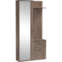 GARDEROBE LUXOR - Trüffeleichefarben, Holzwerkstoff (97/195/30cm) - Meblini