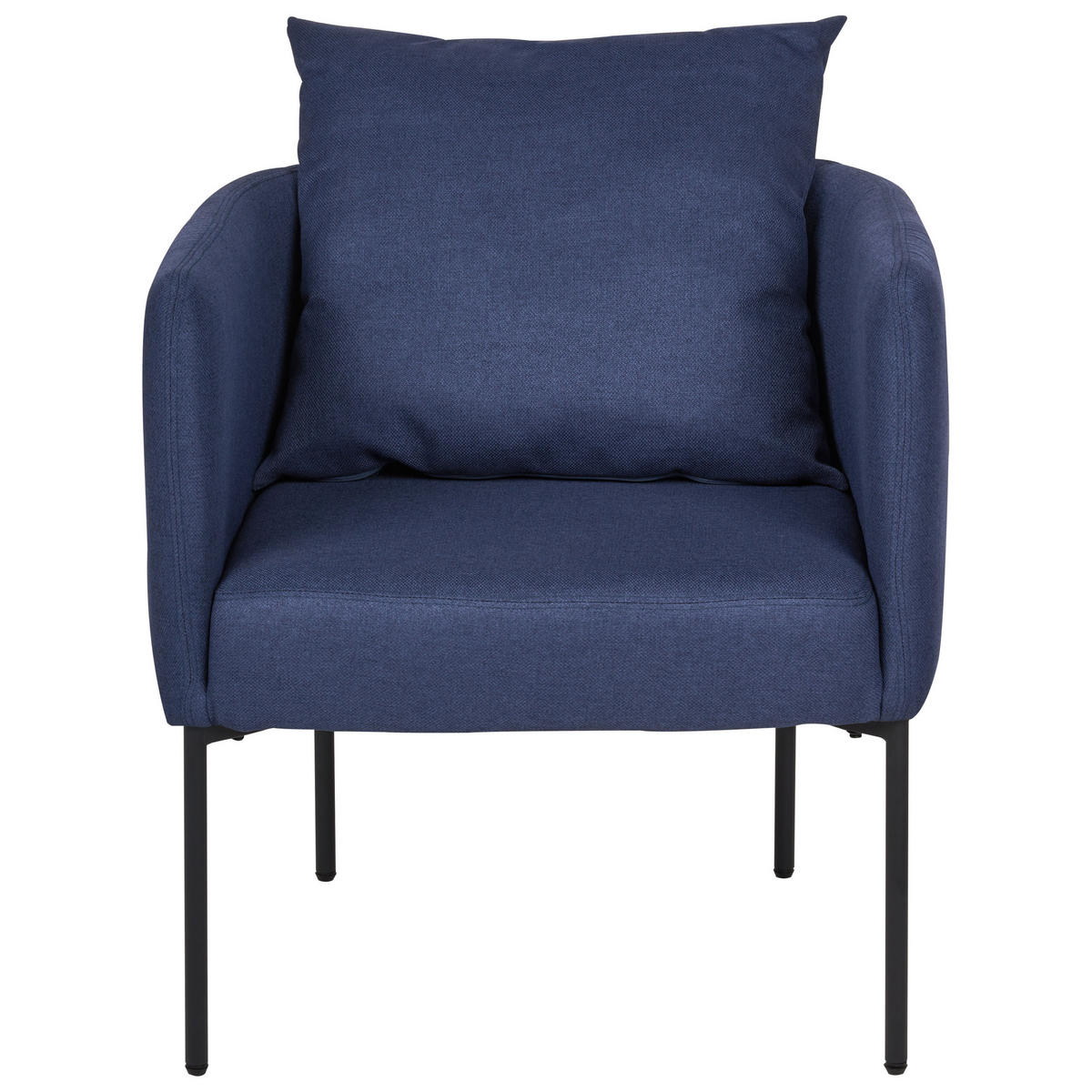 SESSEL Stoff Dunkelblau Malmos - Dunkelblau, Textil (62/68/62cm) - Beliani