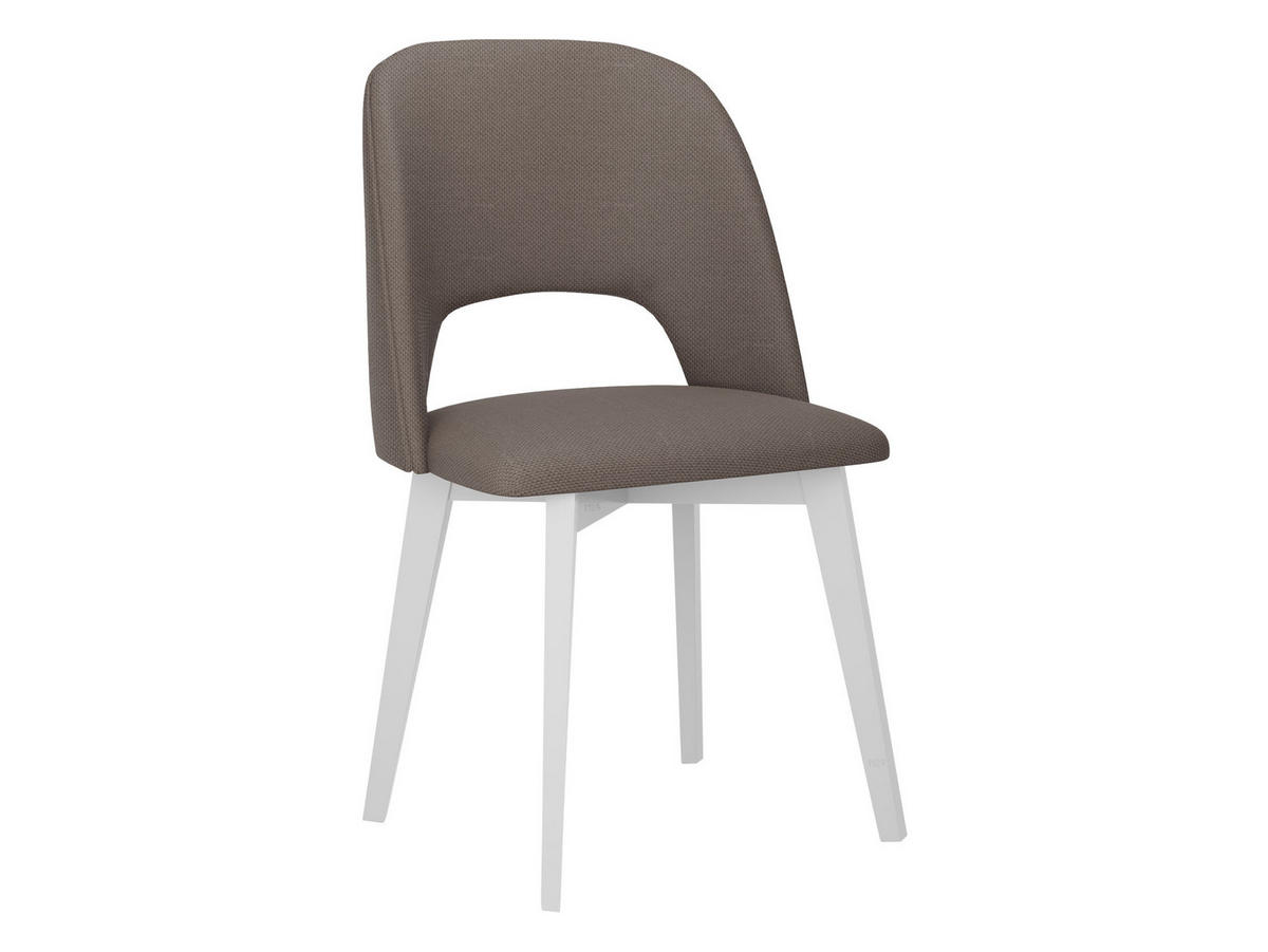 STUHL Monti 4, Holzfarbe: Weiß - Weiß/Bronzefarben, Holz (48/83/54cm) - MIRJAN24