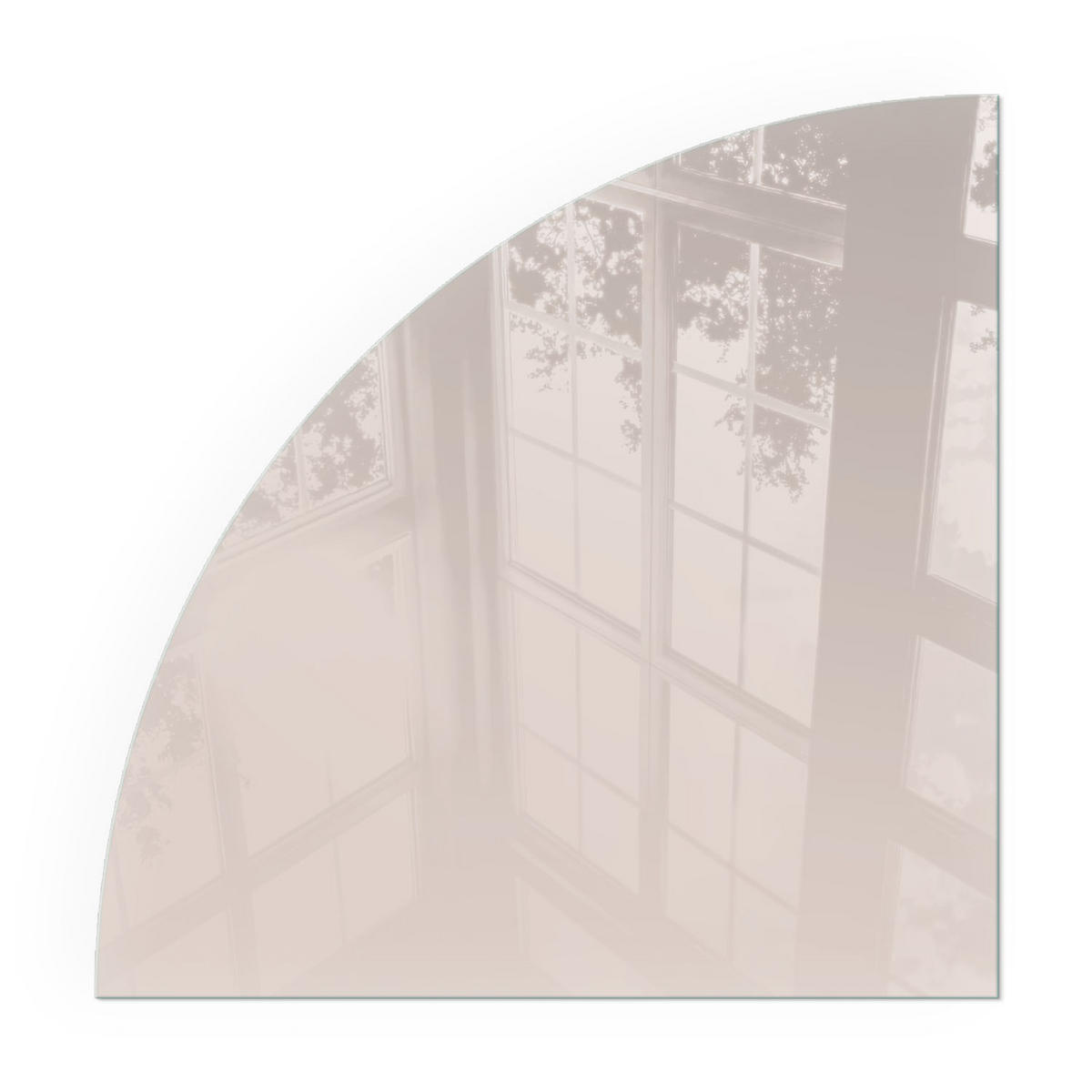 GLASPLATTE für Kamin 100x100 cm - Beige, Glas (100/100/0.4cm) - TULUP