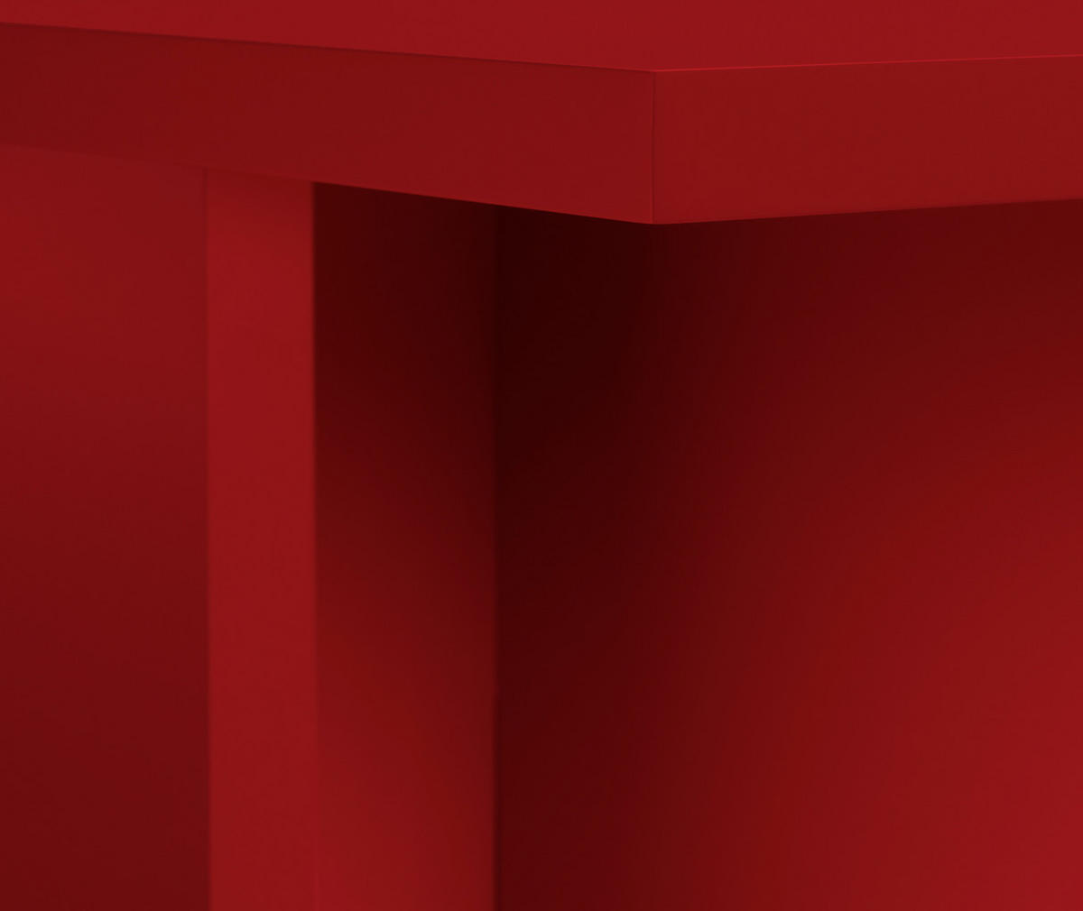 ESSTISCH Rechteckiger mit laminiertem 3 cm in Rot, 90/120 cm - Rot, Holzwerkstoff (90/120/75cm) - RNT By Really Nice Things