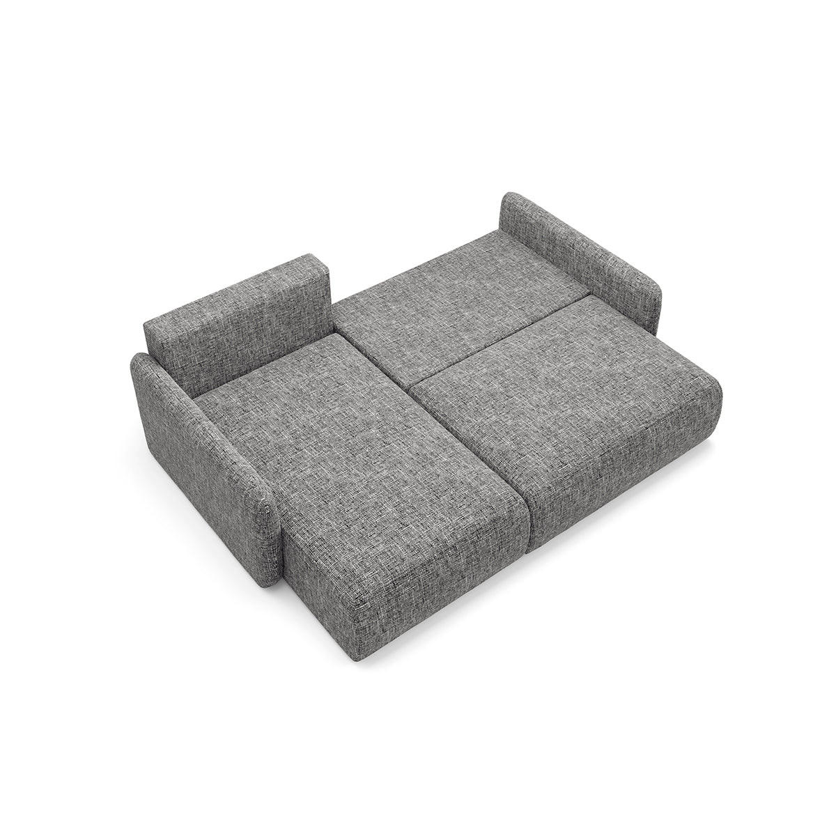 ECKSOFA Lazare 3 Sitzplätze Grau - Grau, Holz (207/148cm) - Petits-meubles