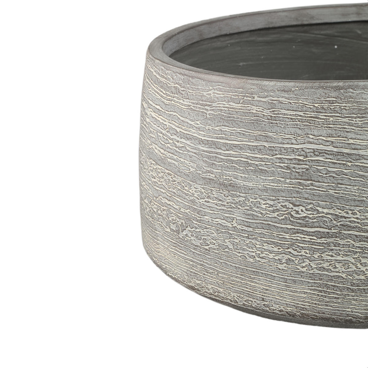 TOPF Giulietta Grau 55.5/55.5/29.5cm 3er-Set - Grau, Kunststoff (29.5cm) - PTMD Collection