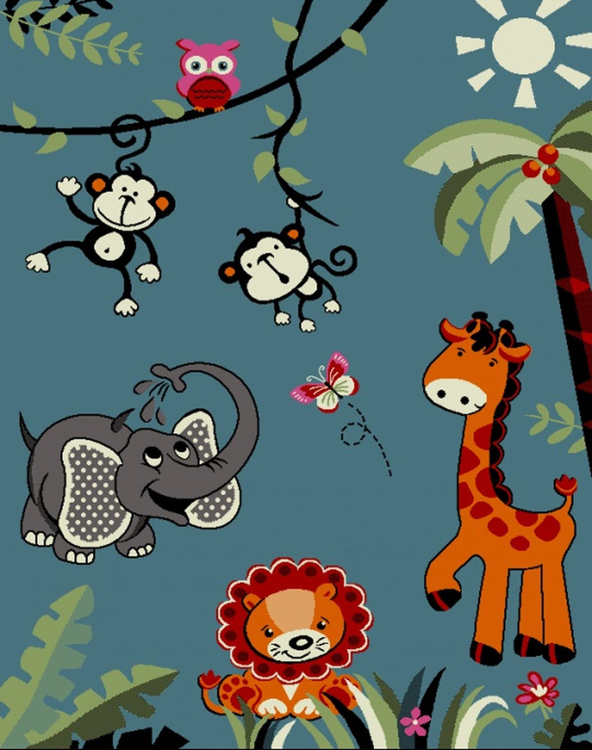 Kadima Design Spielteppich Blau 160x230 cm
