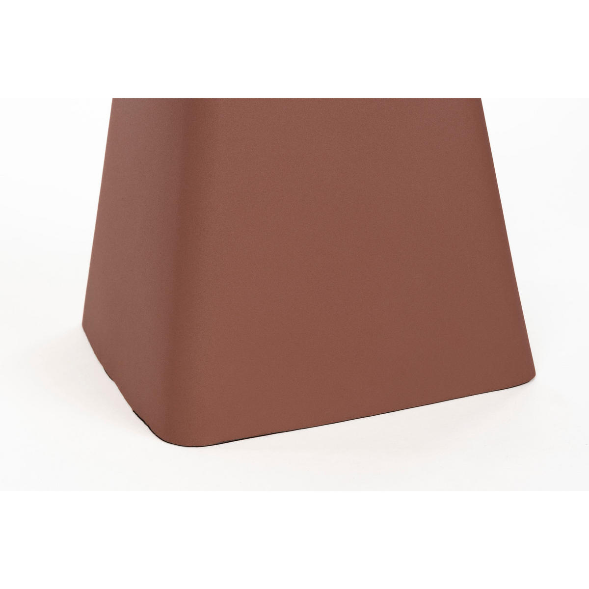 BEISTELLTISCH Earth Terra/ Rot - Rot, Metall (29.5/29.5/51cm) - Zuiver