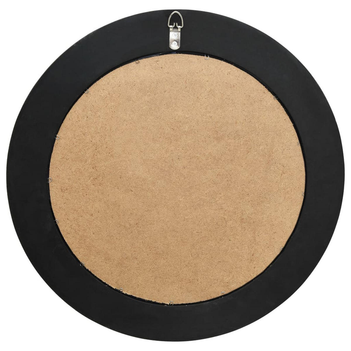 WANDSPIEGEL im Barock-Stil 50 cm Schwarz - Schwarz, Holz (50/50/50cm) - furnicato