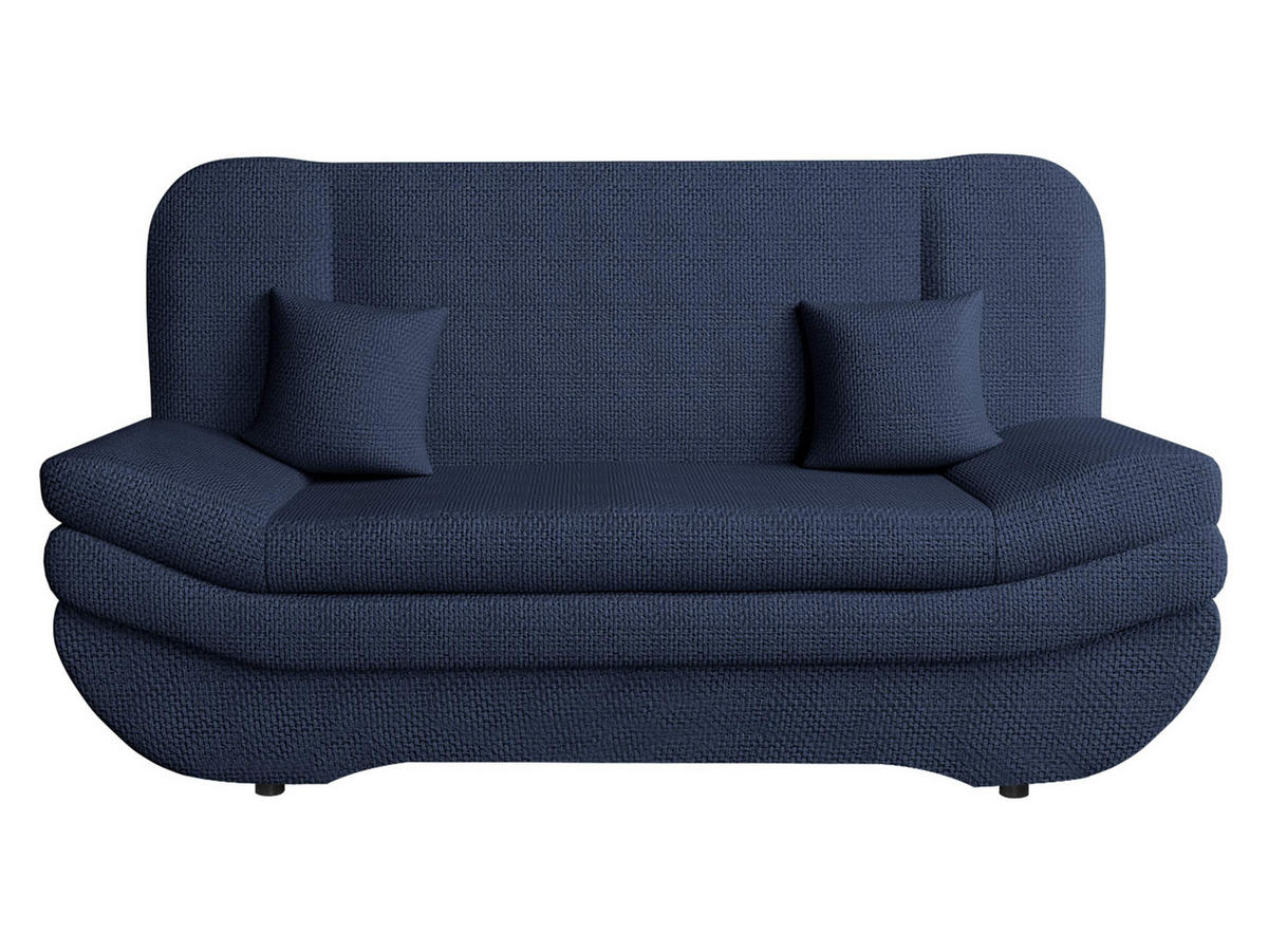 SCHLAFSOFA Weronika - Blau/Schwarz, Holz/Kunststoff (200/95/90cm) - MIRJAN24
