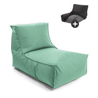 SITZSACK mit Schutzhülle Der Sundowner - Mintgrün, Textil (60/65/95cm) - Mokebo