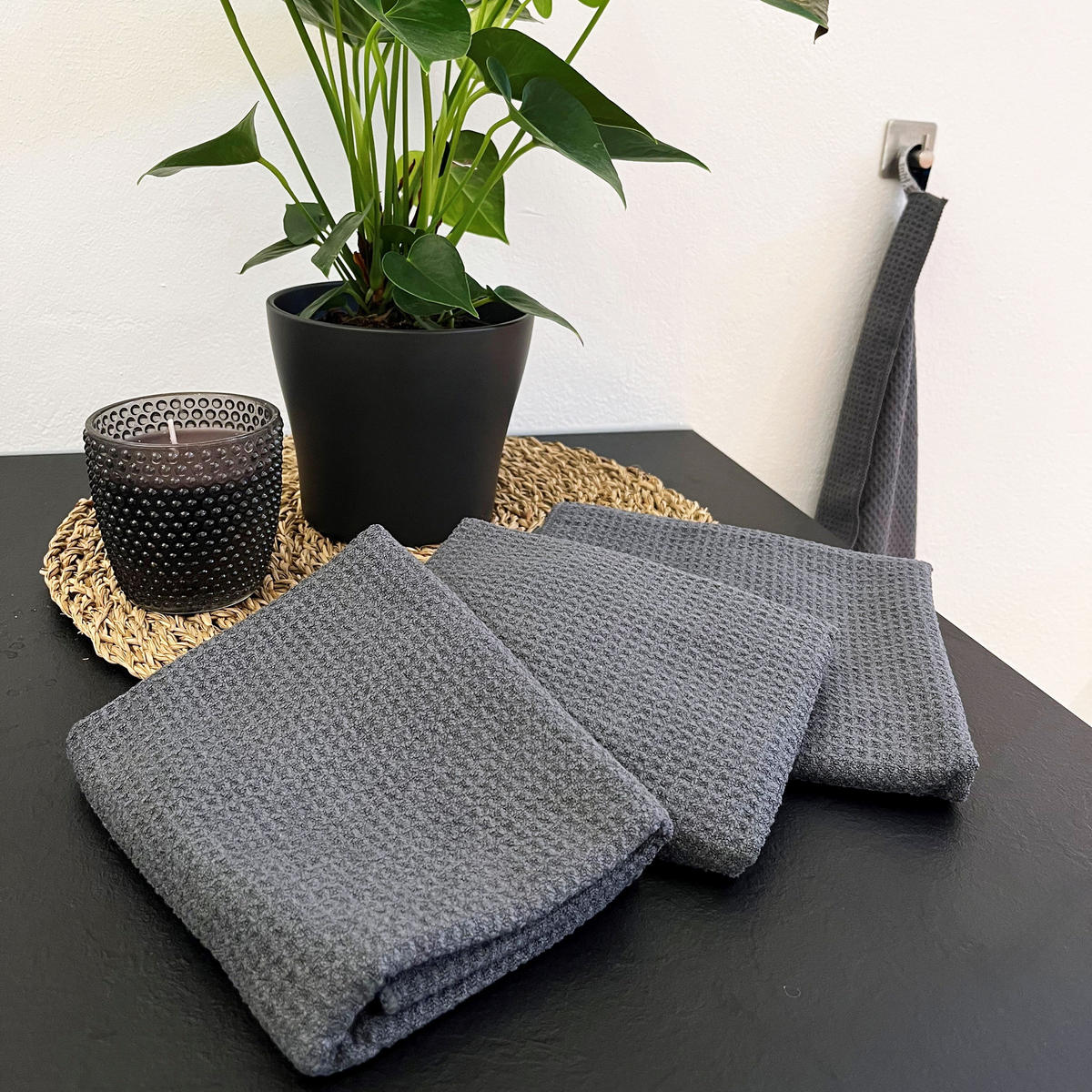 REINIGUNGSTÜCHER, 5er-Set, 40x70 cm, 80% Polyester, 20% Polyamid, Grau - Grau, Textil (40/70cm) - Zollner