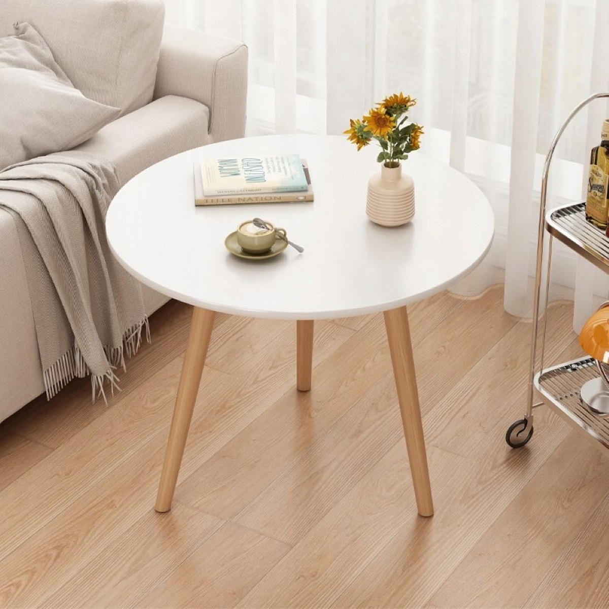 COUCHTISCH, weiß 60/50/60 cm - Weiß, Holzwerkstoff (65/67/7cm)