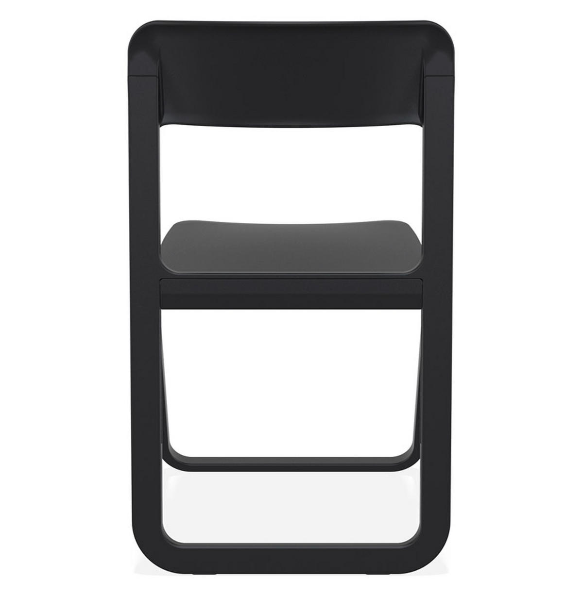 KLAPPSTUHL SLAG Schwarz - Schwarz, Kunststoff (48/45/48cm) - Légia Home