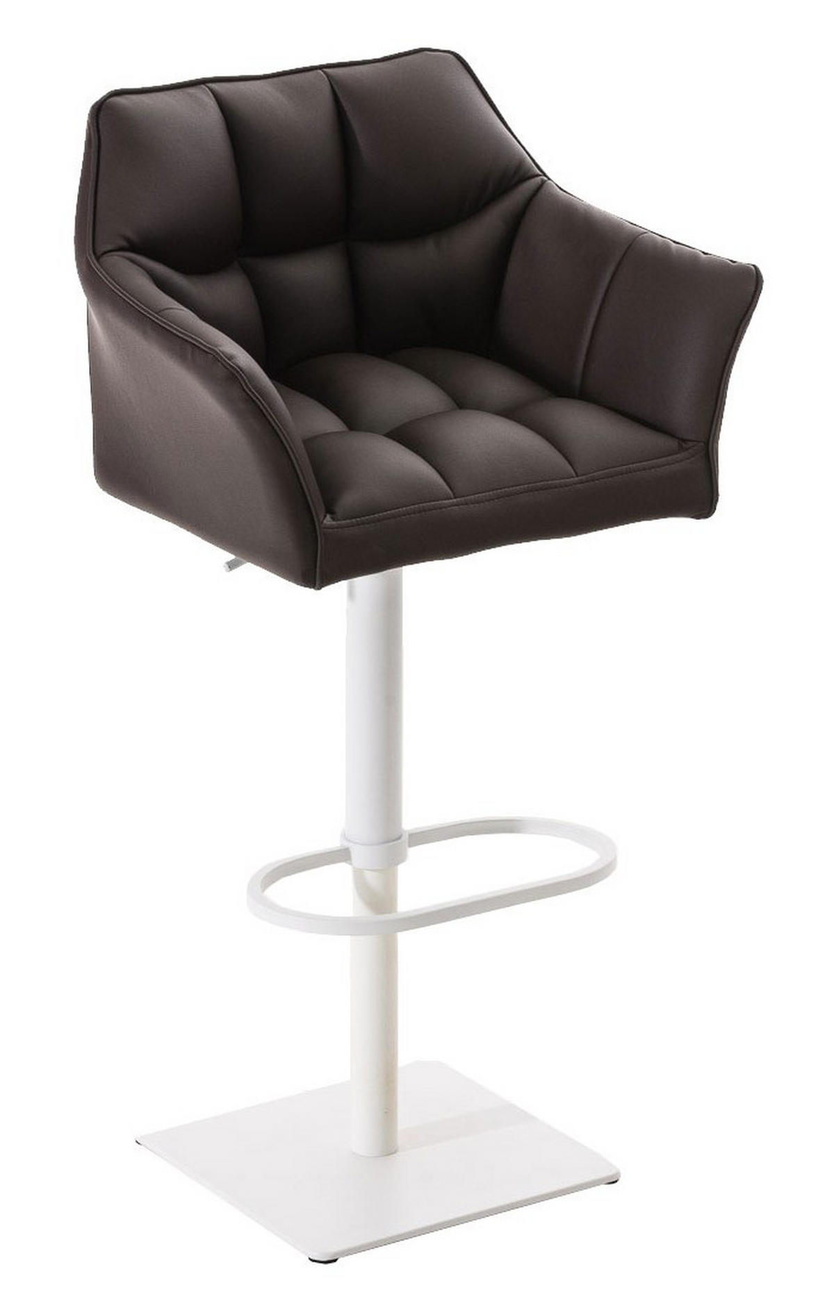 BARHOCKER Damaso 2er Set 88x64x45 cm braun - Braun, Leder (64/88/45cm) - furnicato