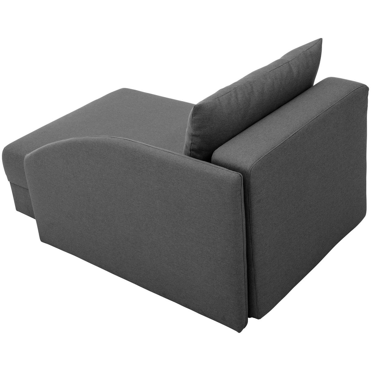 RECAMIERE Armlehne links Kalila Flachgewebe anthrazit - Anthrazit, Kunststoff (154/86/93cm) - 58aufmkessel