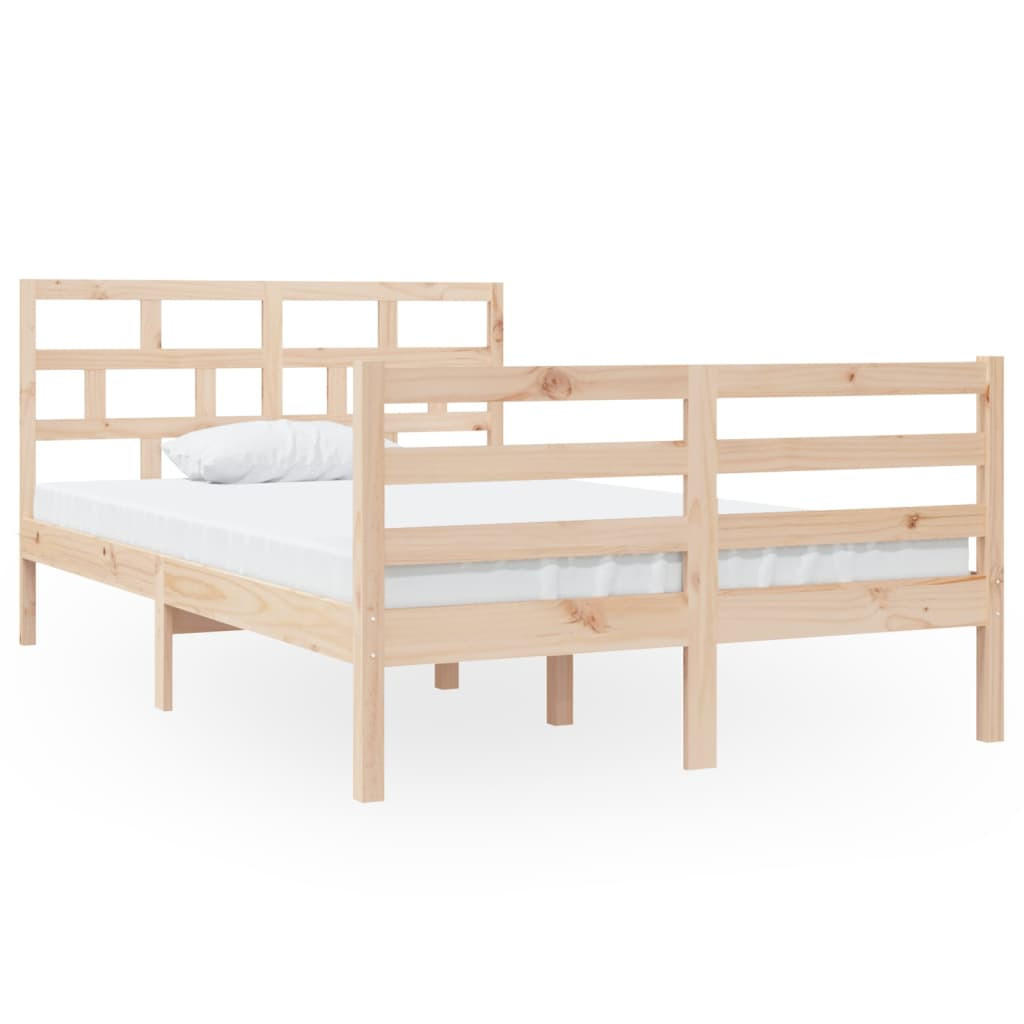 BETT Kennedy 126/195.5 cm - Braun, Holz (120/190cm) - Nettlife