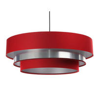 HÄNGELEUCHTE Rot 60/20 cm - Rot, Kunststoff (60/1.5/20cm) - ONZENO