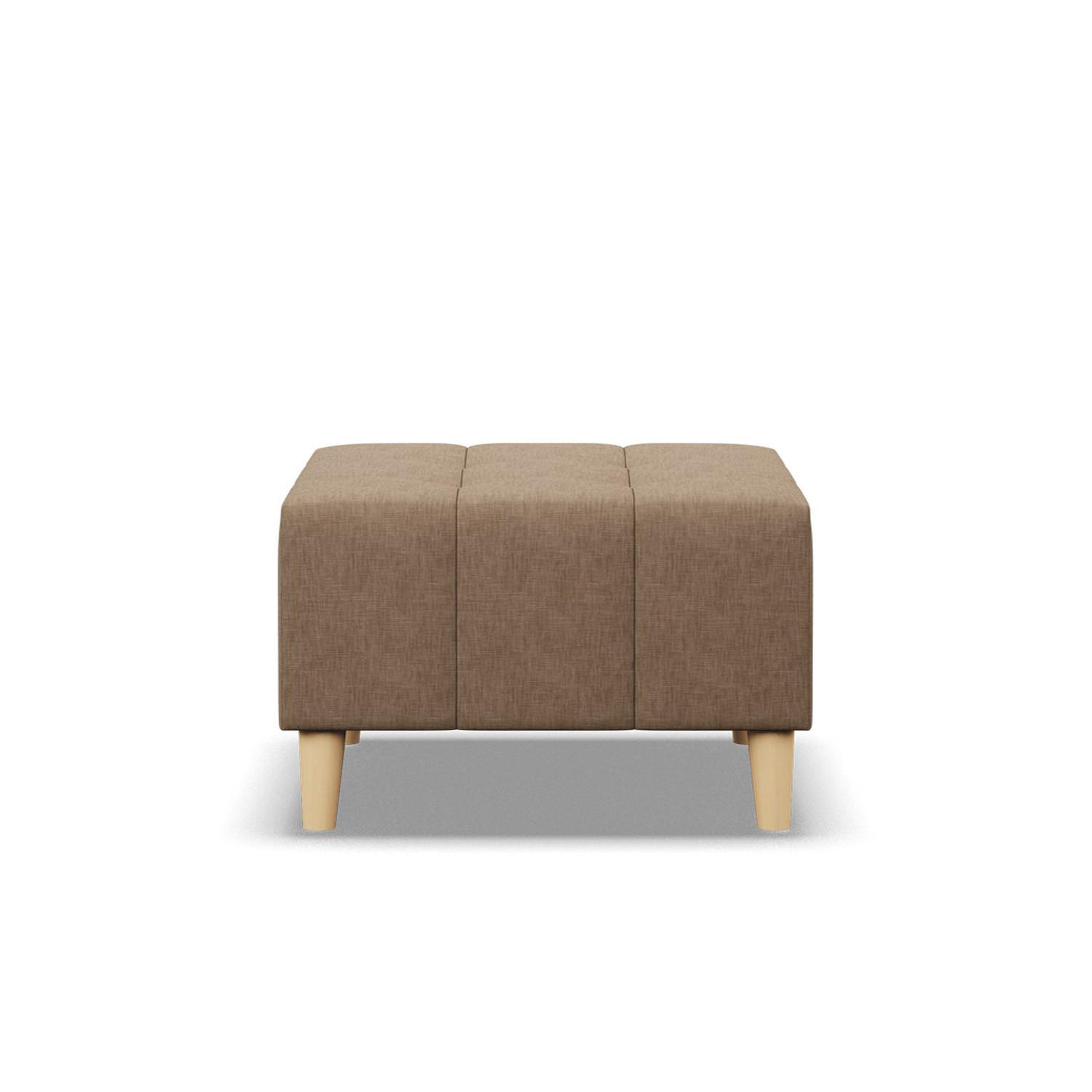 SITZPOUF 70x70 ELMA, Braun - Braun, Textil (70/40/70cm)