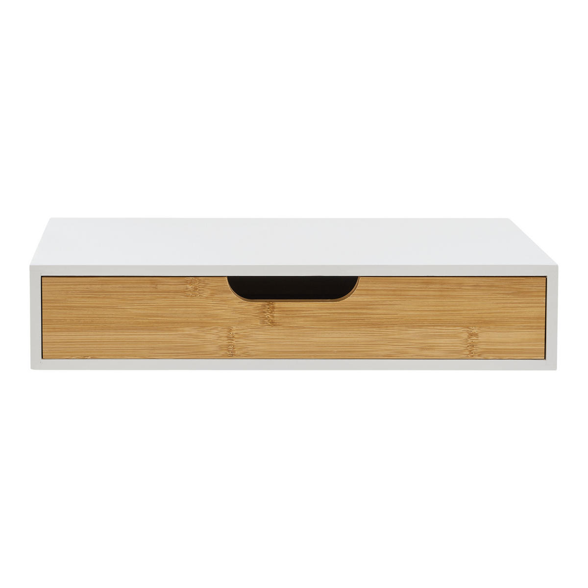 WANDREGAL-SET 2 TLG. Bokn - Weiß, Holz (40/8/24cm) - [en.casa]