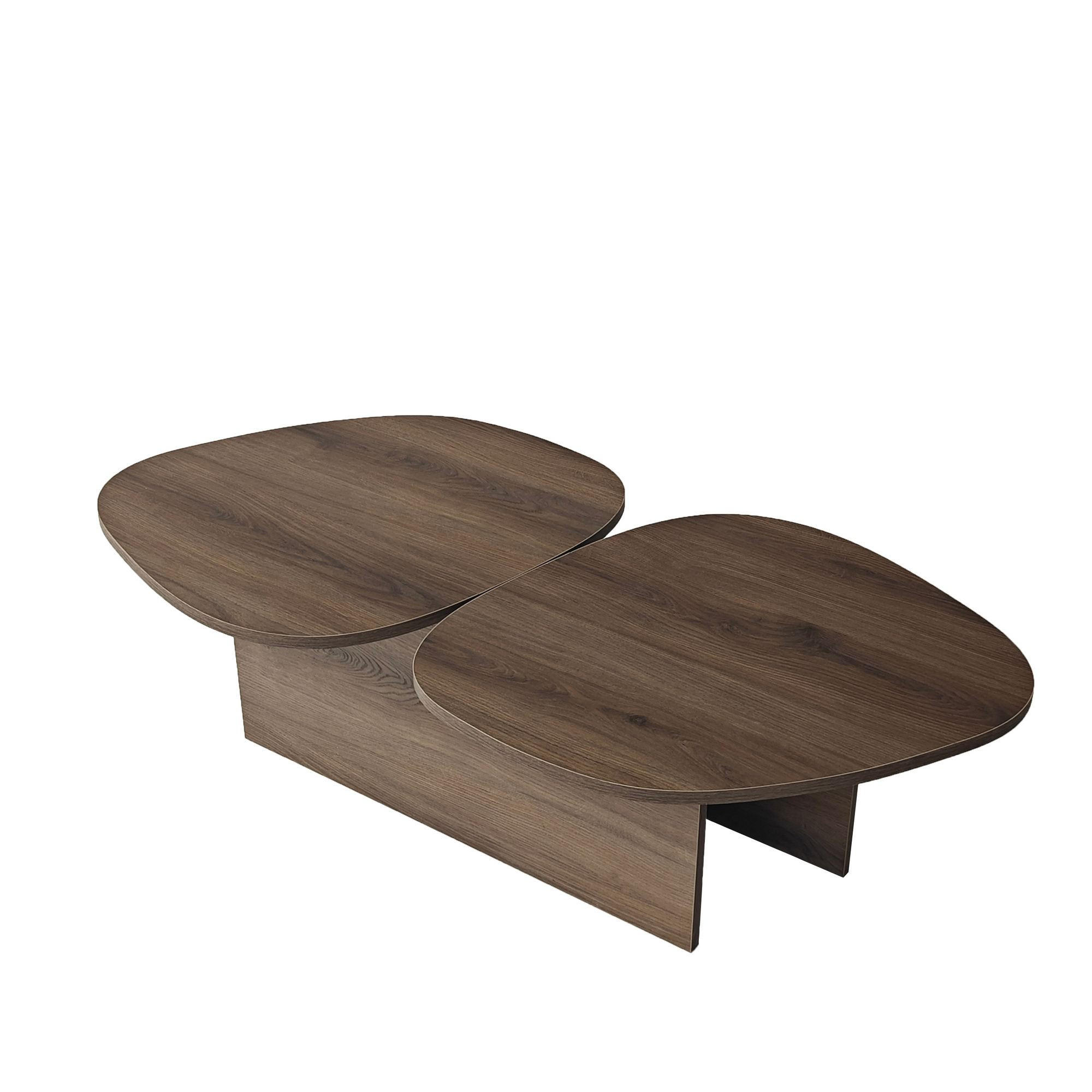 Habitat Garten Couchtisch Braun 60x38x125 cm