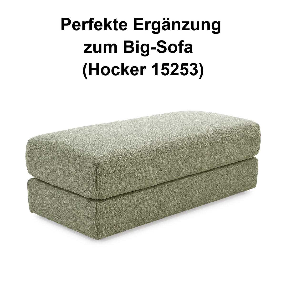 BIG-SOFA mit Federkern B290/T135/H90 cm extratief, Liegefläche 122x240 cm, Flachgewebe Hellgrün / 15247 - Schwarz/Hellgrün, Kunststoff/Textil (290/90/135cm) - luma-home
