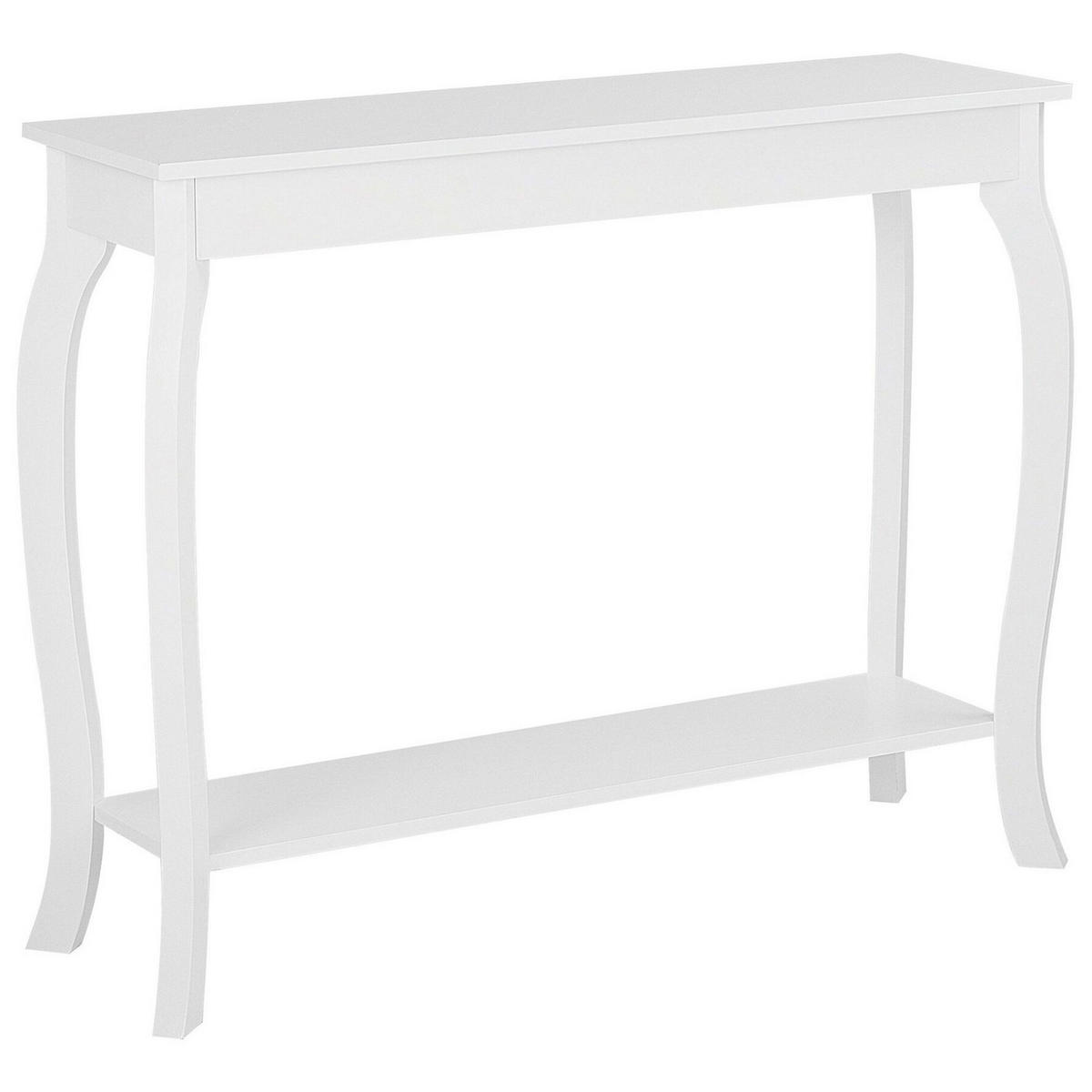 KONSOLENTISCH weiß rechteckig 30/100 cm Hartford - Weiß, Holzwerkstoff (30/100/80cm) - Beliani