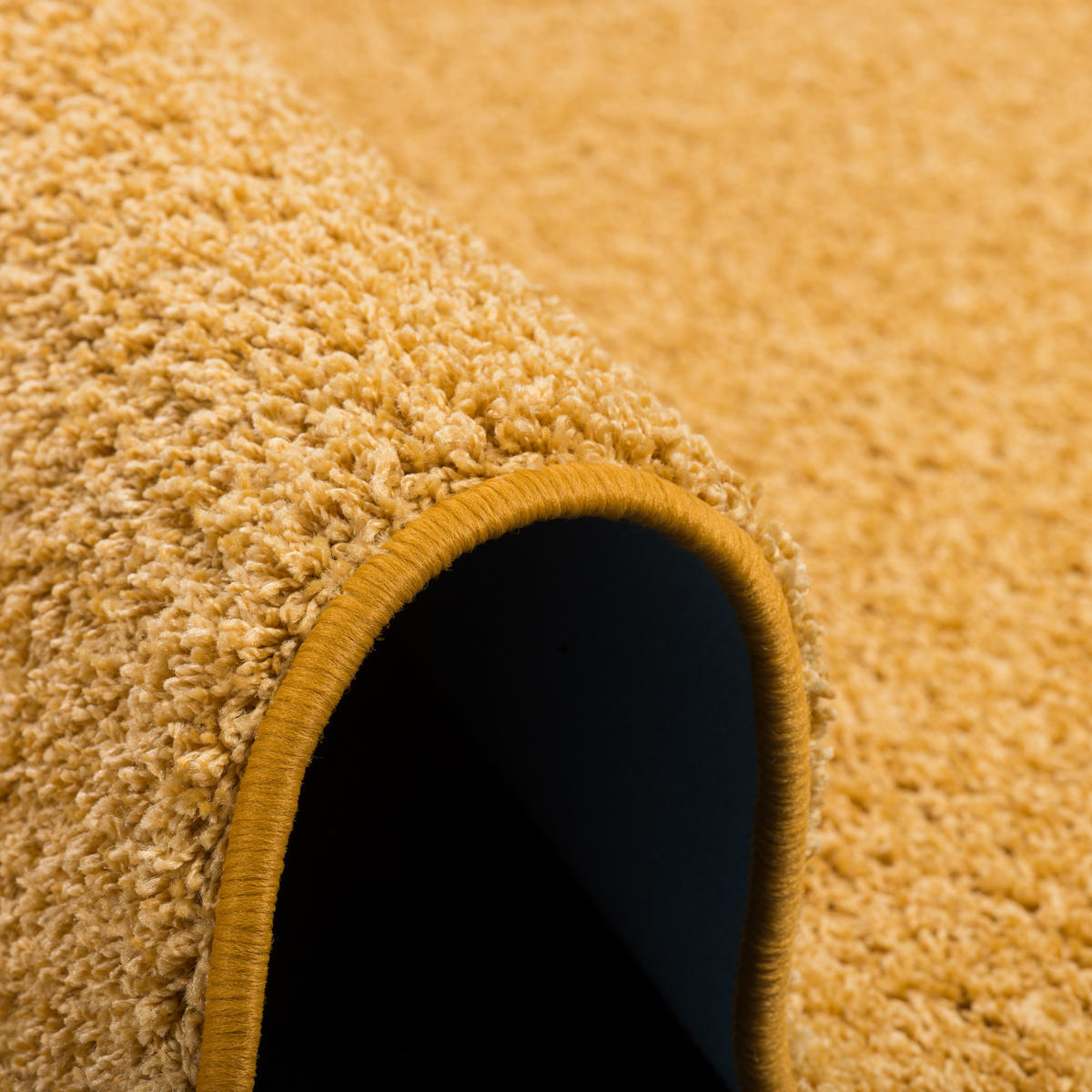 HOCHFLOR VELOURS TEPPICH LÄUFER MONA - Currygelb, Textil (80/240cm) - Snapstyle