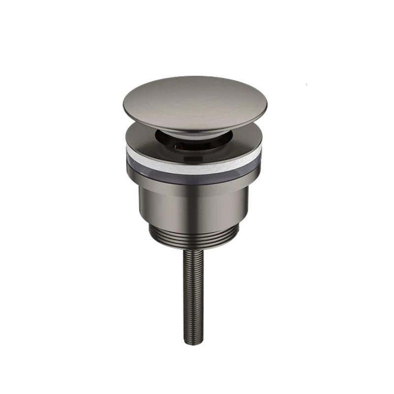 SPÜLBECKEN-ABLAUF – Grau – Schraubmodell - Grau, Metall (10/7/7cm)