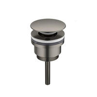 SPÜLBECKEN-ABLAUF – Grau – Schraubmodell - Grau, Metall (10/7/7cm)