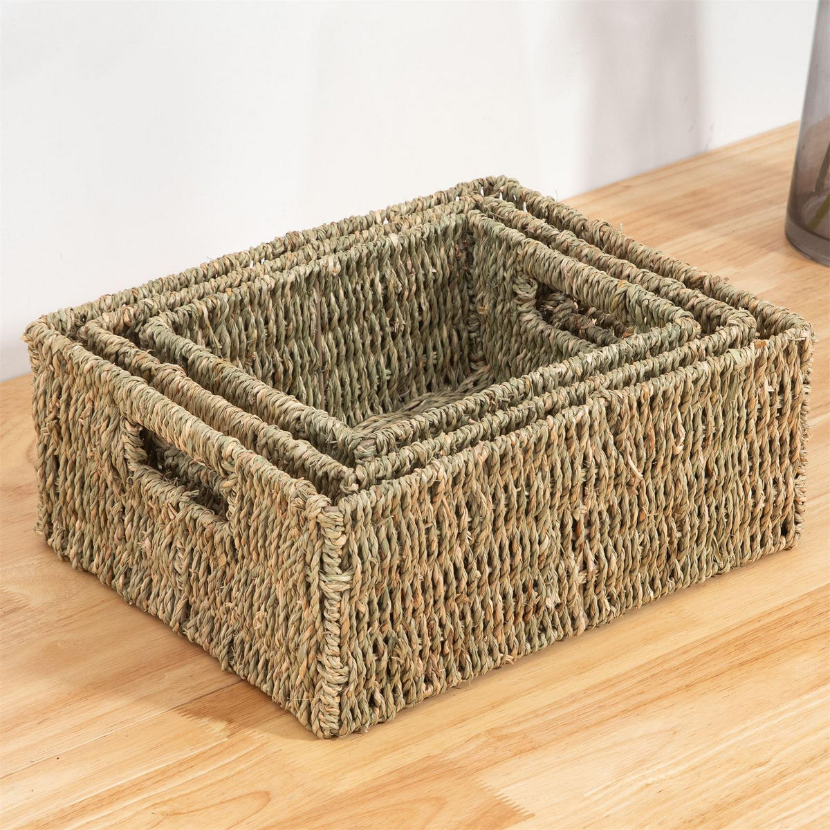 AUFBEWAHRUNGSKÖRBE CABO - Naturfarben, Naturmaterialen (34/13/28cm) - IDIMEX