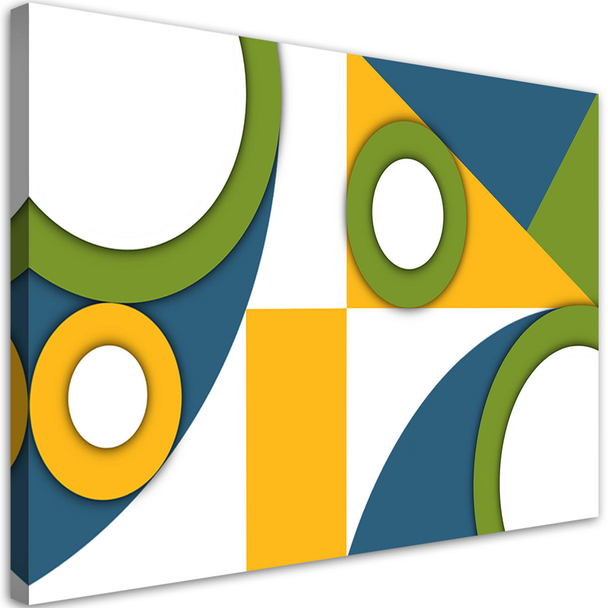 WANDBILD geometrische abstraktionsformen - Goldfarben, Textil (60/40cm) - Feeby