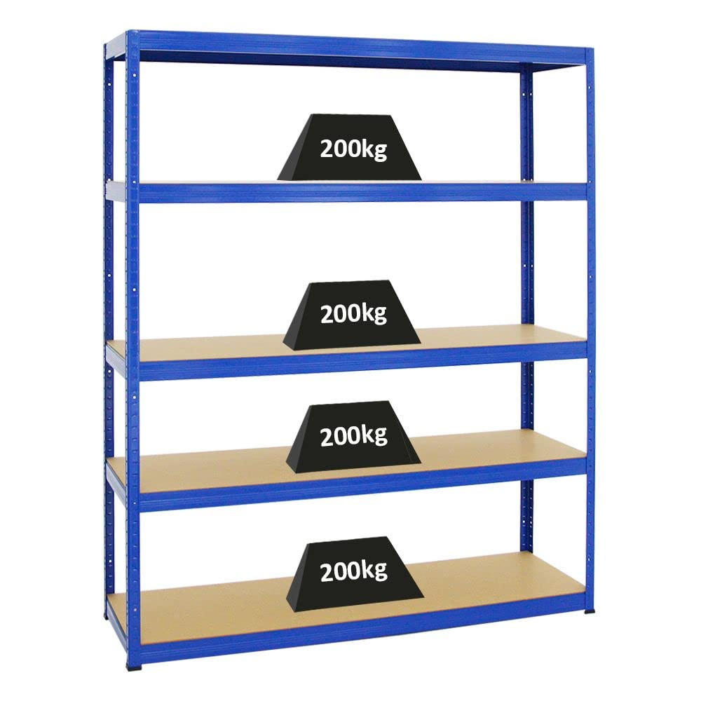 Proregal Schwerlastregal Blau 150x180x45 cm