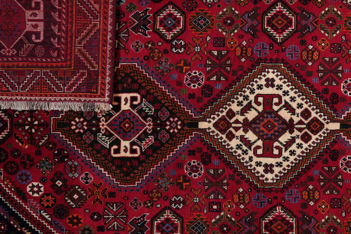 ORIENTTEPPICH handgeknüpft Gashgai Rot 300/198 cm Schurwolle - Rot, Textil (198/300cm) - Looma