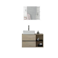 BADMÖBEL Set - Braun, Holzwerkstoff (45.5/64/100cm) - ML-DESIGN