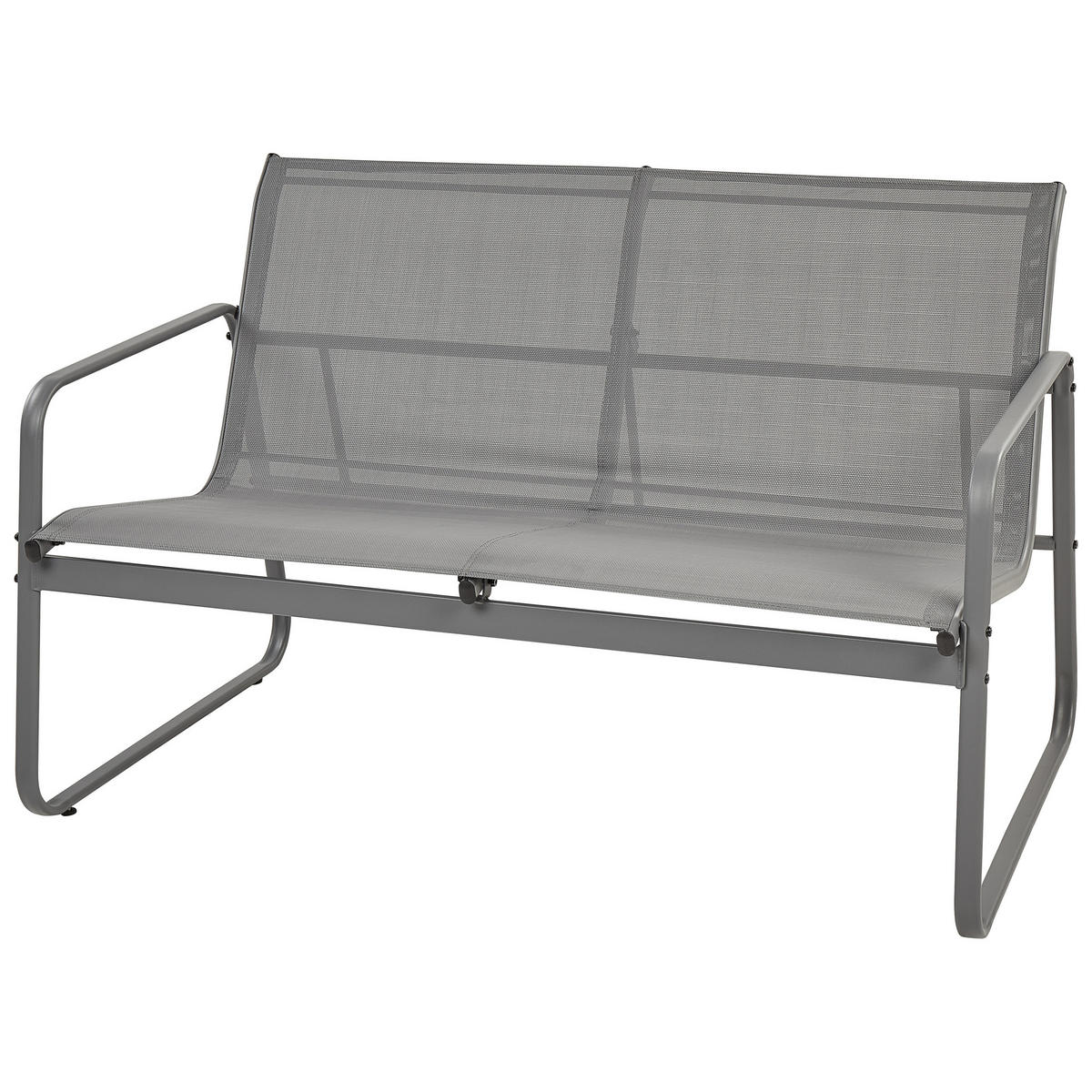 LOUNGE SET 4-Sitzer Metal grau Barrea - Grau, Metall - Beliani