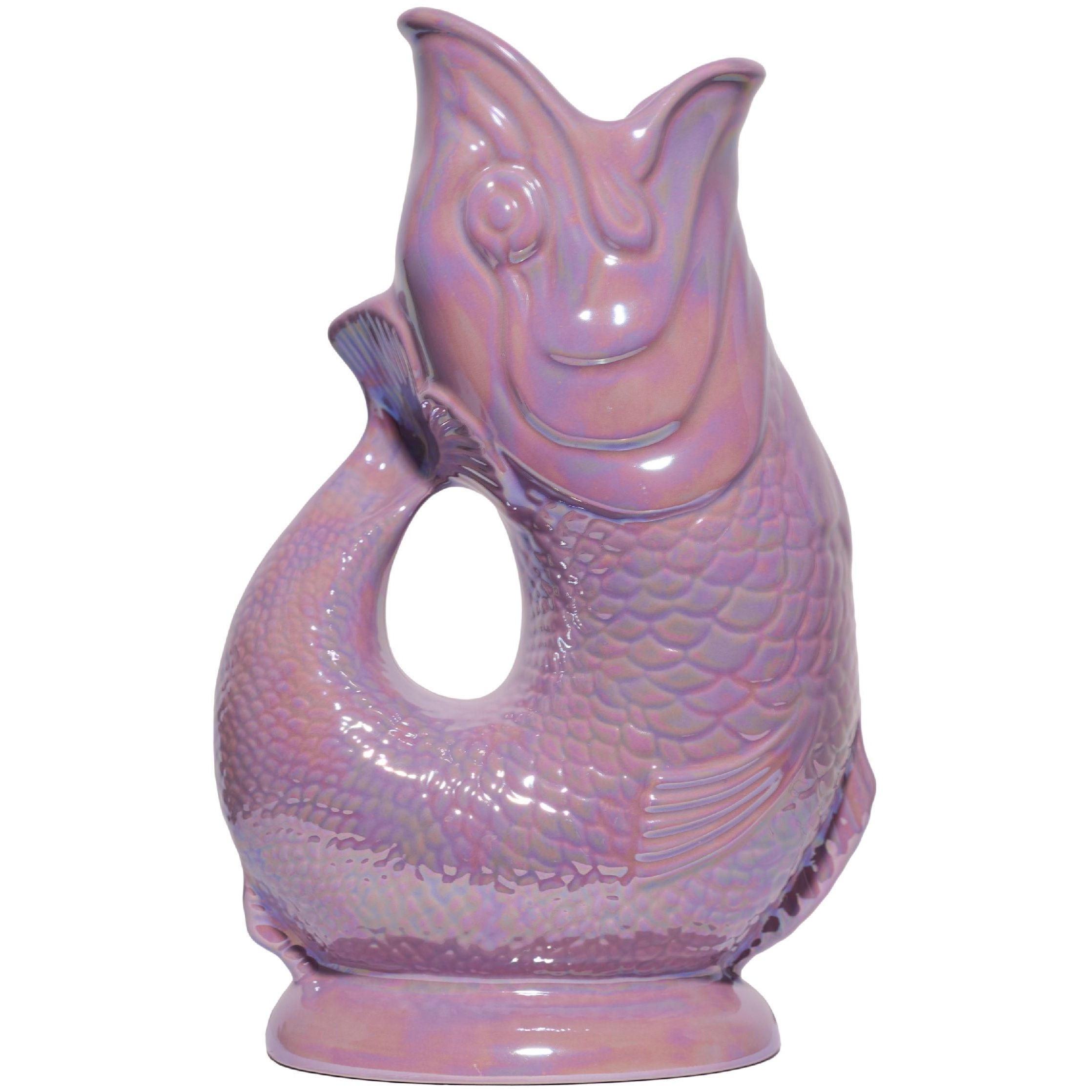 KARAFFE mit „Gluck-Gluck“-Geräusch 27,5/17/9,5 cm - Flieder, Keramik (1.2L) - Gluckigluck