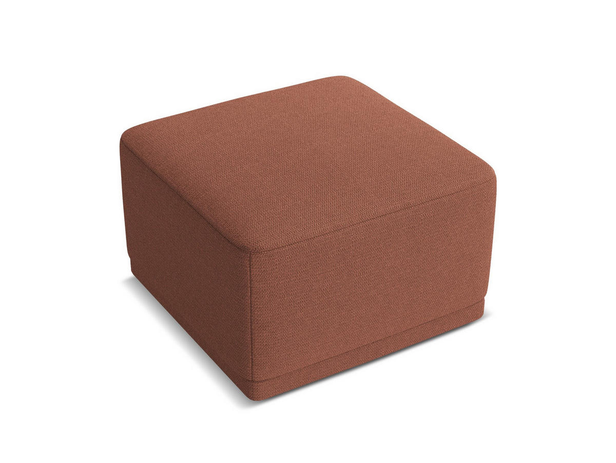 POUF Chenille Stoff Pink - Pink/Hellrosa, Kunststoff/Textil (65/40/65cm) - Makamii