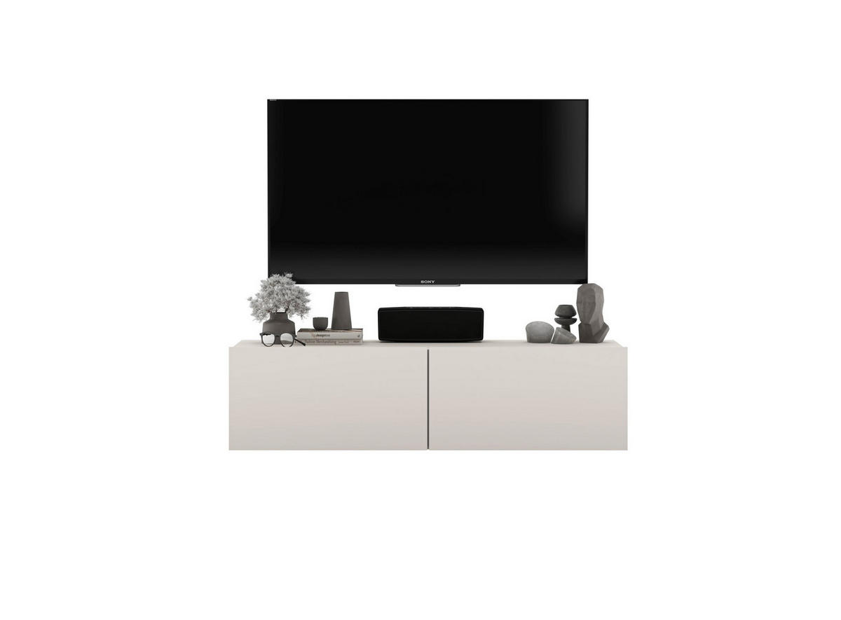 TV-SCHRANK Enjoy Kaschmir matt 120 cm - Kaschmir, Holzwerkstoff (120/30/35cm) - Meble Lindner