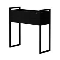 BLUMENKASTEN MARGARET H 100x100x38 cm - Schwarz, Metall (100/100/38cm) - Jan Nowak