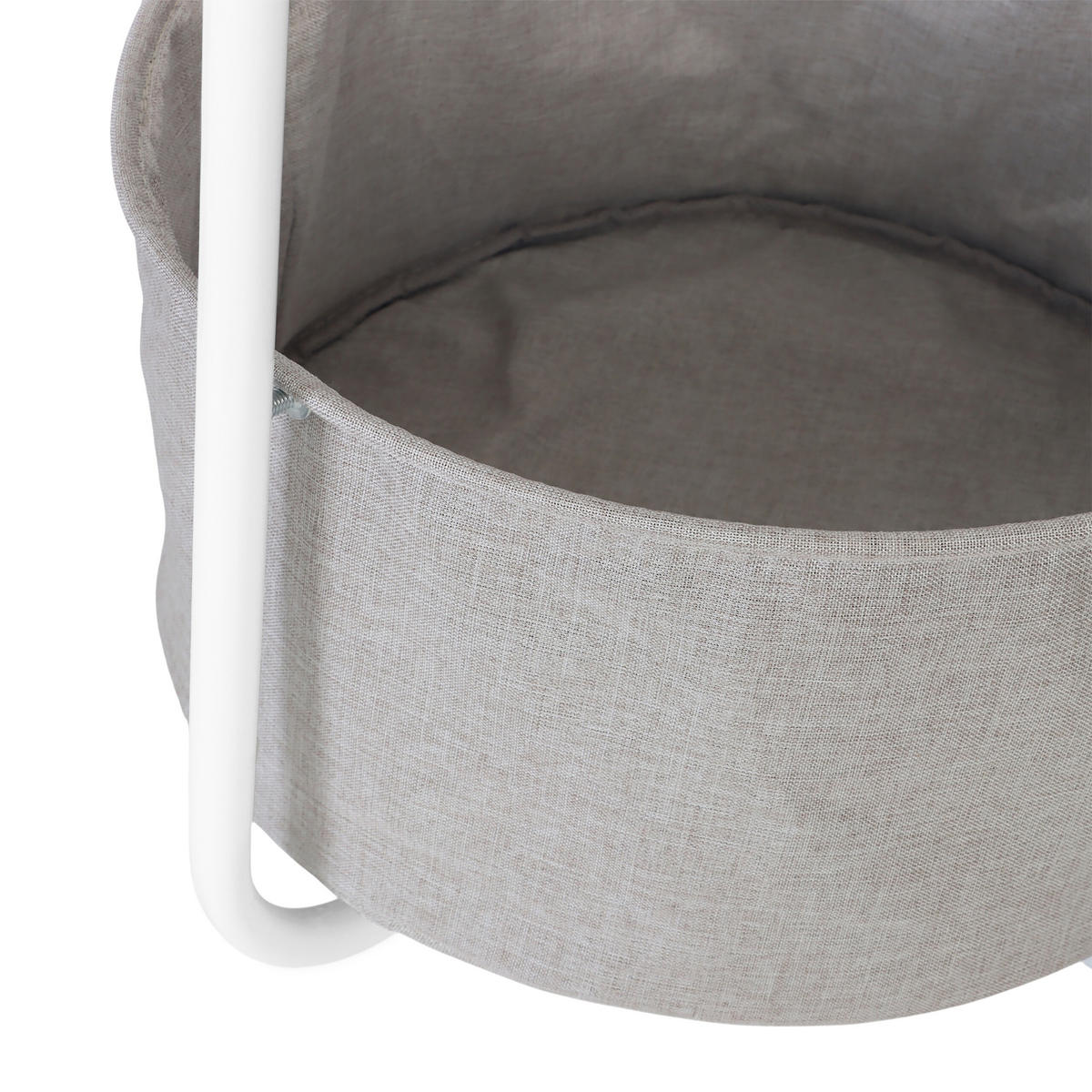 BEISTELLTISCH - Multicolor, Holzwerkstoff/Textil (40/40/50cm) - Relaxdays