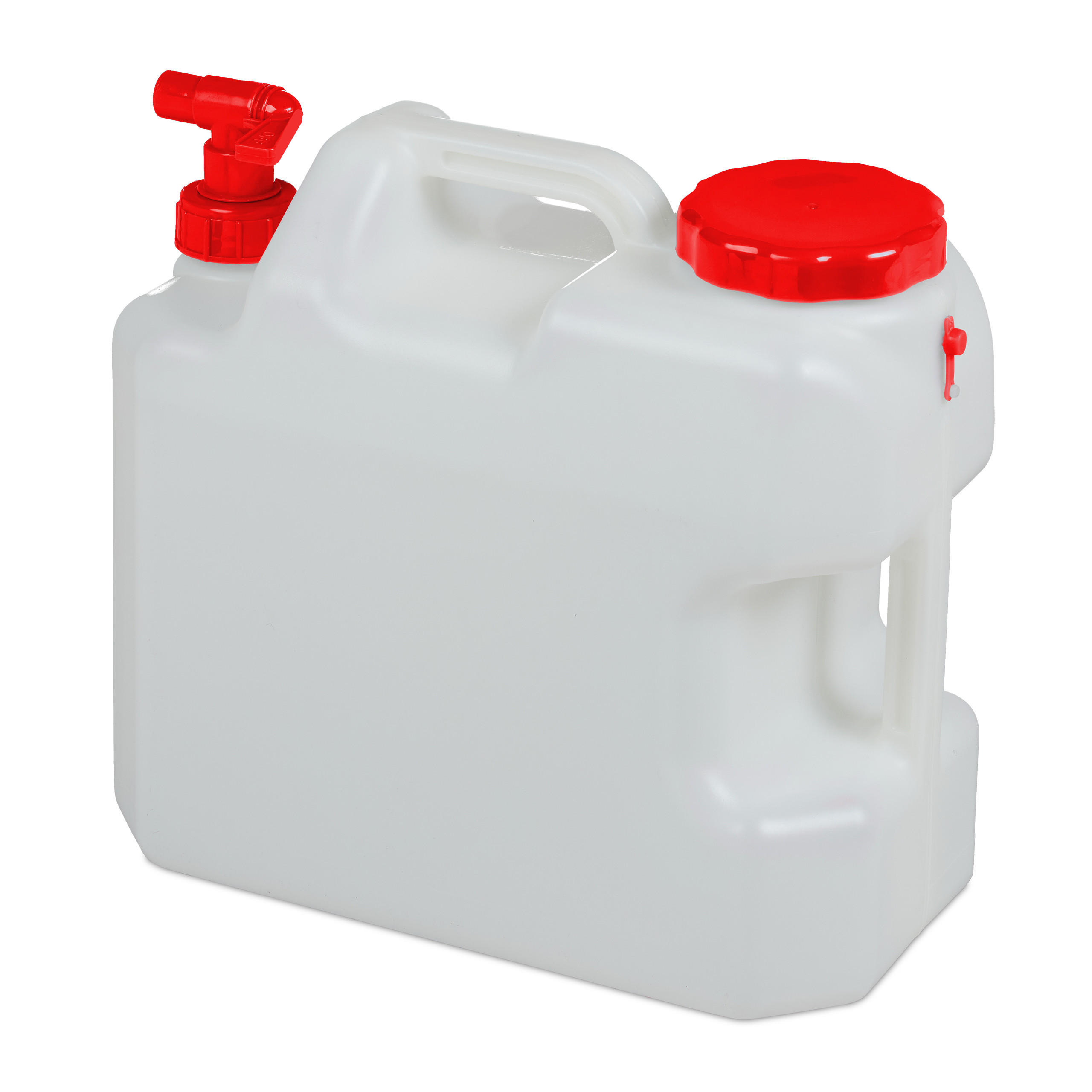 CANISTRU alb rosu cu robinet 18 l