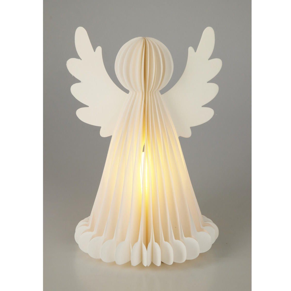 WEIHNACHTSDEKORATION 6 LEDs - Weiß, Papier (20/28.5/19.5cm) - Home Styling Collection