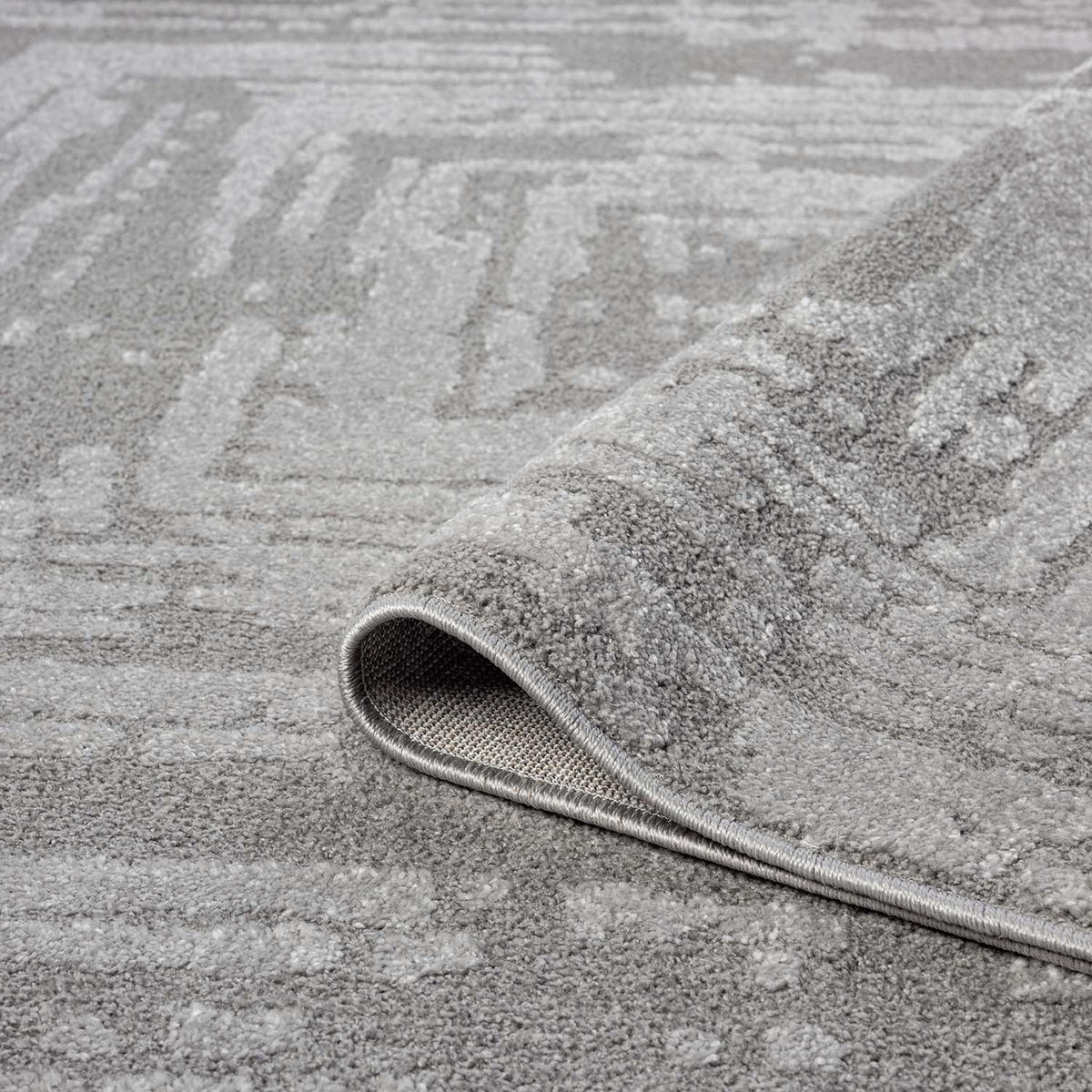 KURZFLOR-TEPPICH Flair 171 Grau 200x290 cm - Grau, Textil (200/290cm) - carpet city
