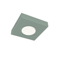 DECKENLEUCHTE - Grün, Metall (15/15/4cm) - Lumicom