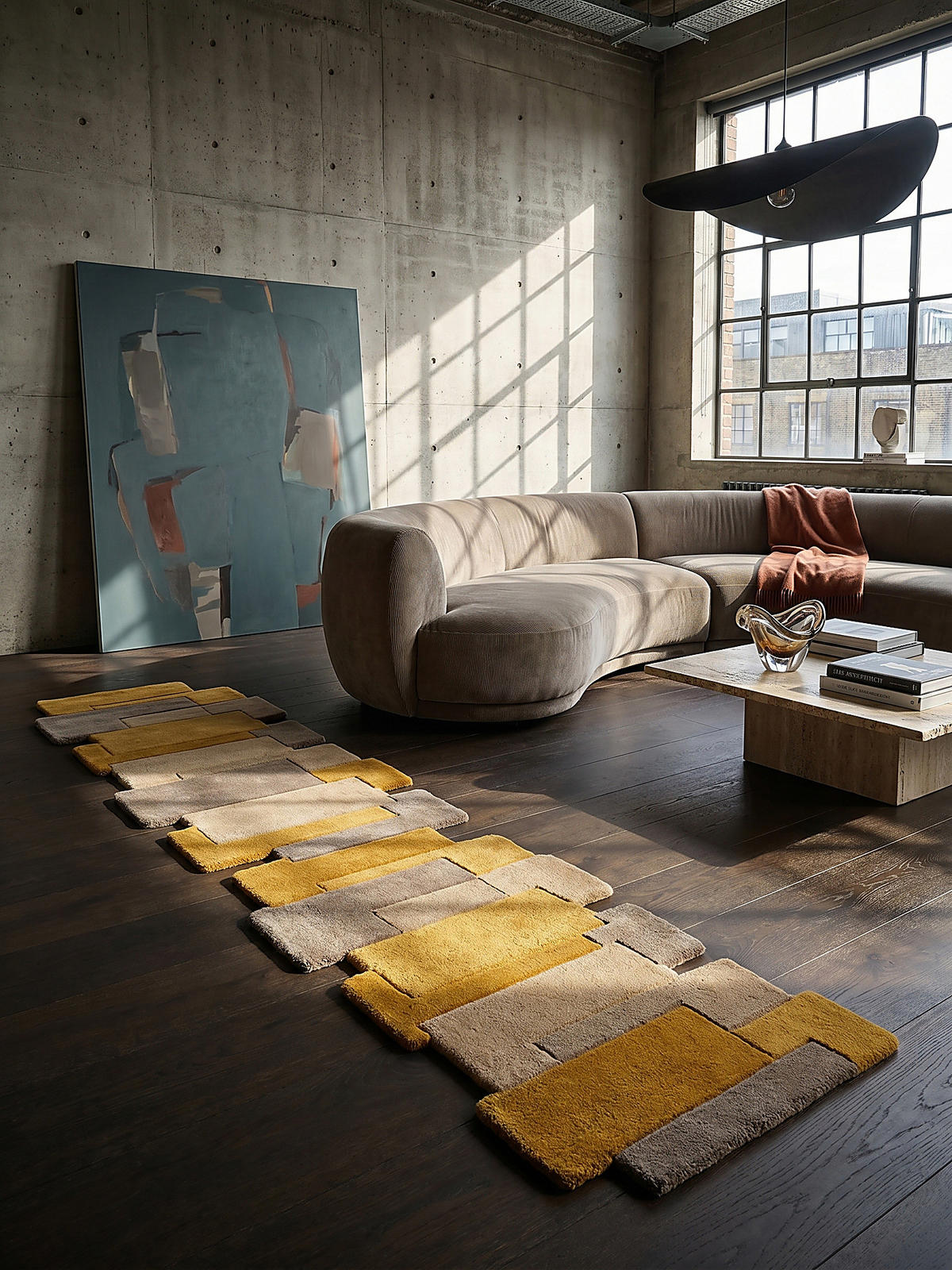 TEPPICHLÄUFER HALLEIN 60/230 cm - Gelb, Textil (230/60cm) - KADIMA DESIGN